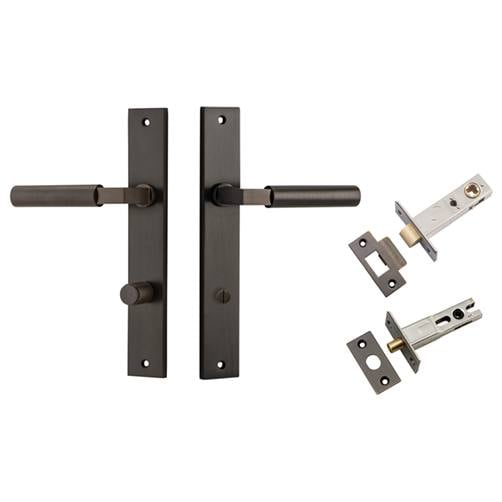 Berlin Lever Rectangular Backplate Privacy Kit Signature Brass