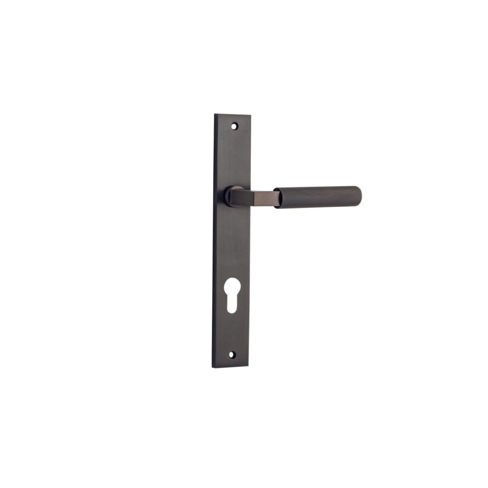 Brunswick Lever Signature Brass Rectangular Backplate