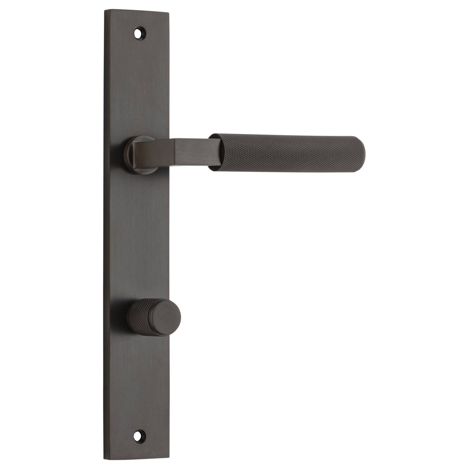 Brunswick Lever Signature Brass Rectangular Backplate