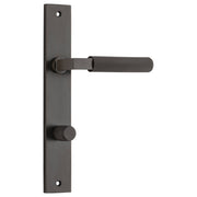 Brunswick Lever Signature Brass Rectangular Backplate
