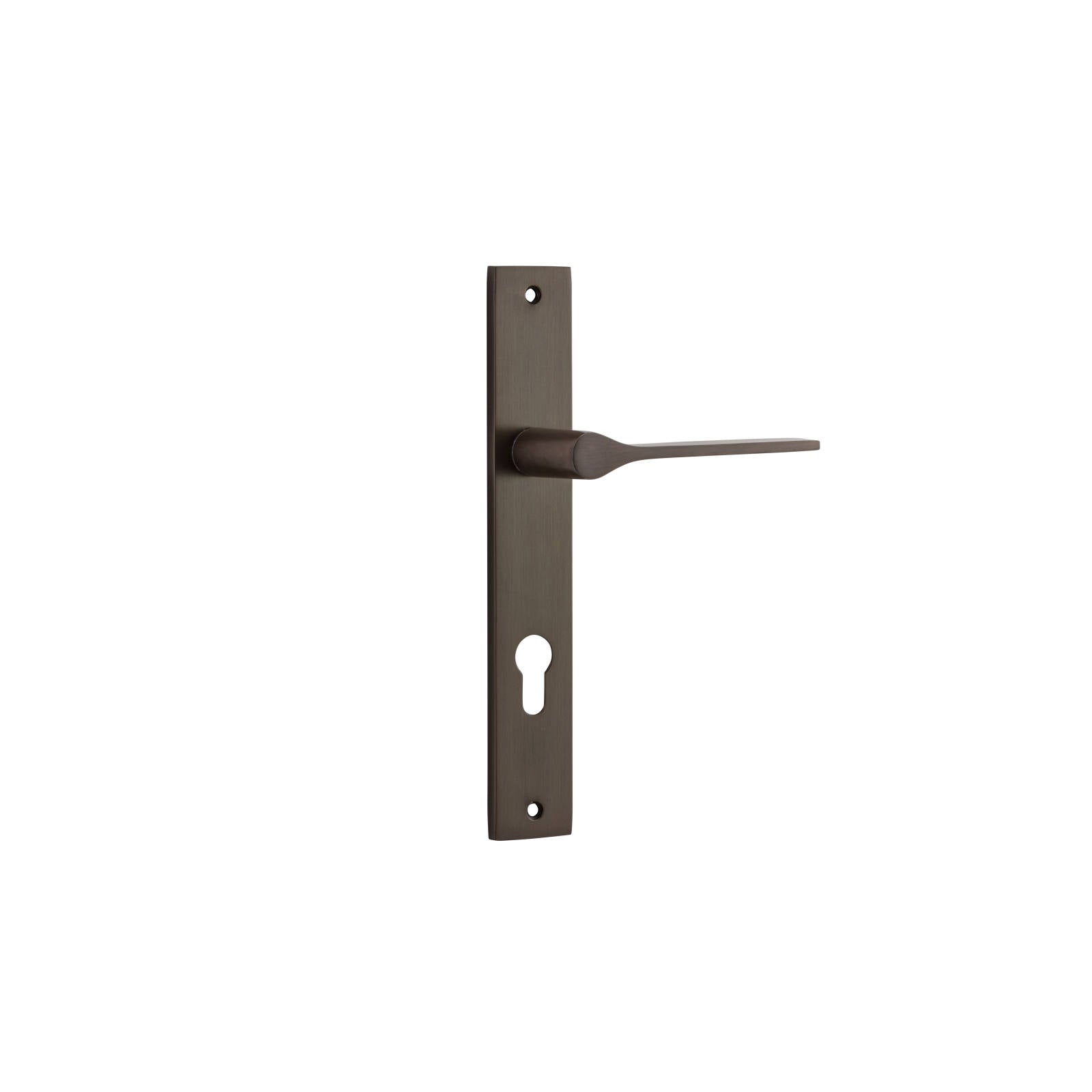 Como Lever Signature Brass Rectangular Backplate