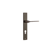 Como Lever Signature Brass Rectangular Backplate