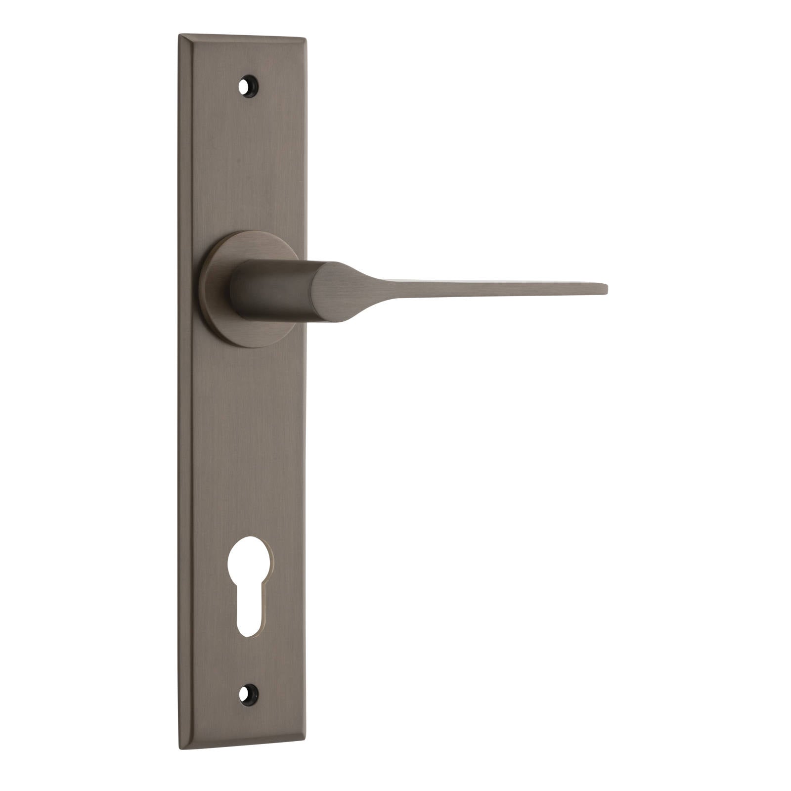 Como Lever Signature Brass Chamfered Backplate