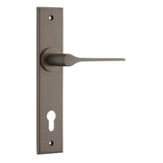 Como Lever Signature Brass Chamfered Backplate