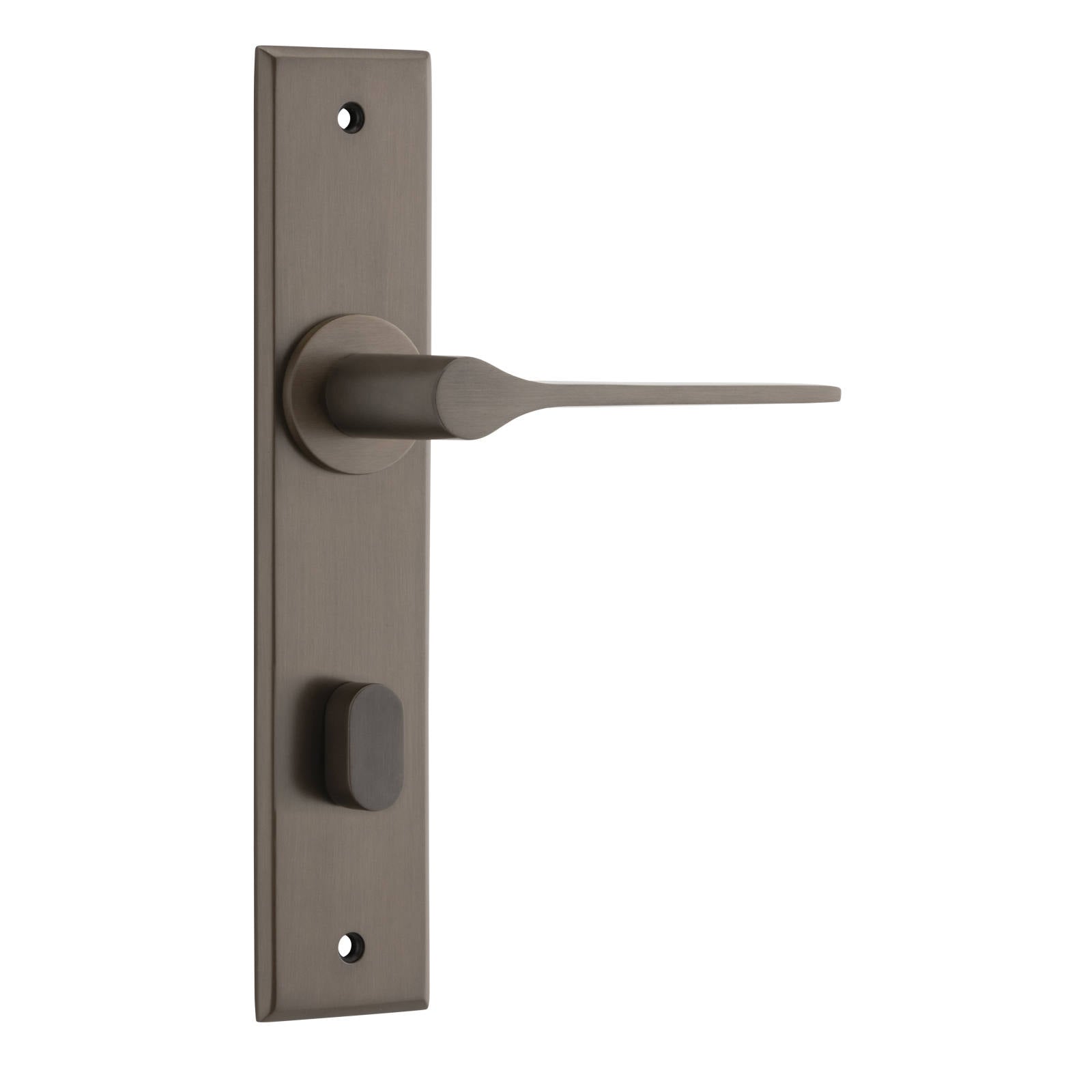 Como Lever Signature Brass Chamfered Backplate