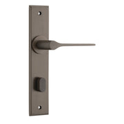 Como Lever Signature Brass Chamfered Backplate