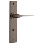 Como Lever Signature Brass Chamfered Backplate