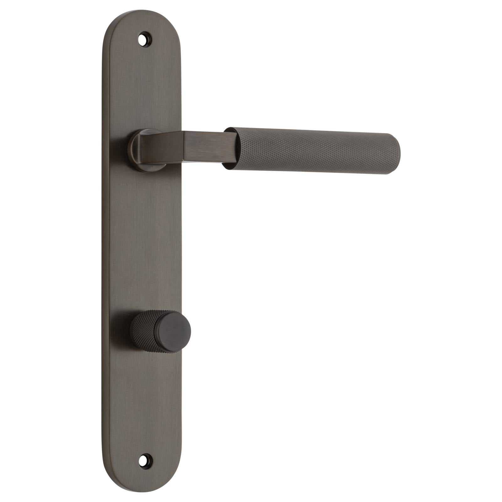 Brunswick Lever Signature Brass Oval Backplate