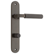 Brunswick Lever Signature Brass Oval Backplate