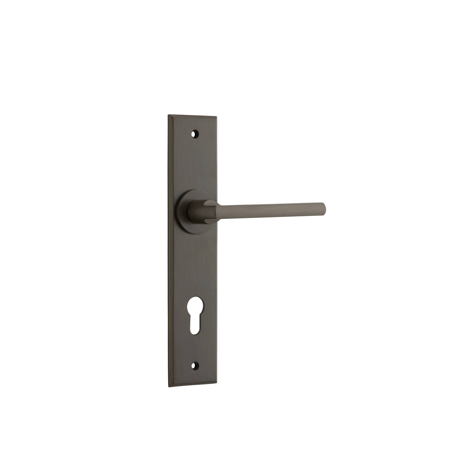 Baltimore Lever Signature Brass Chamfered Backplate