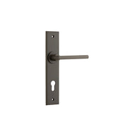 Baltimore Lever Signature Brass Chamfered Backplate