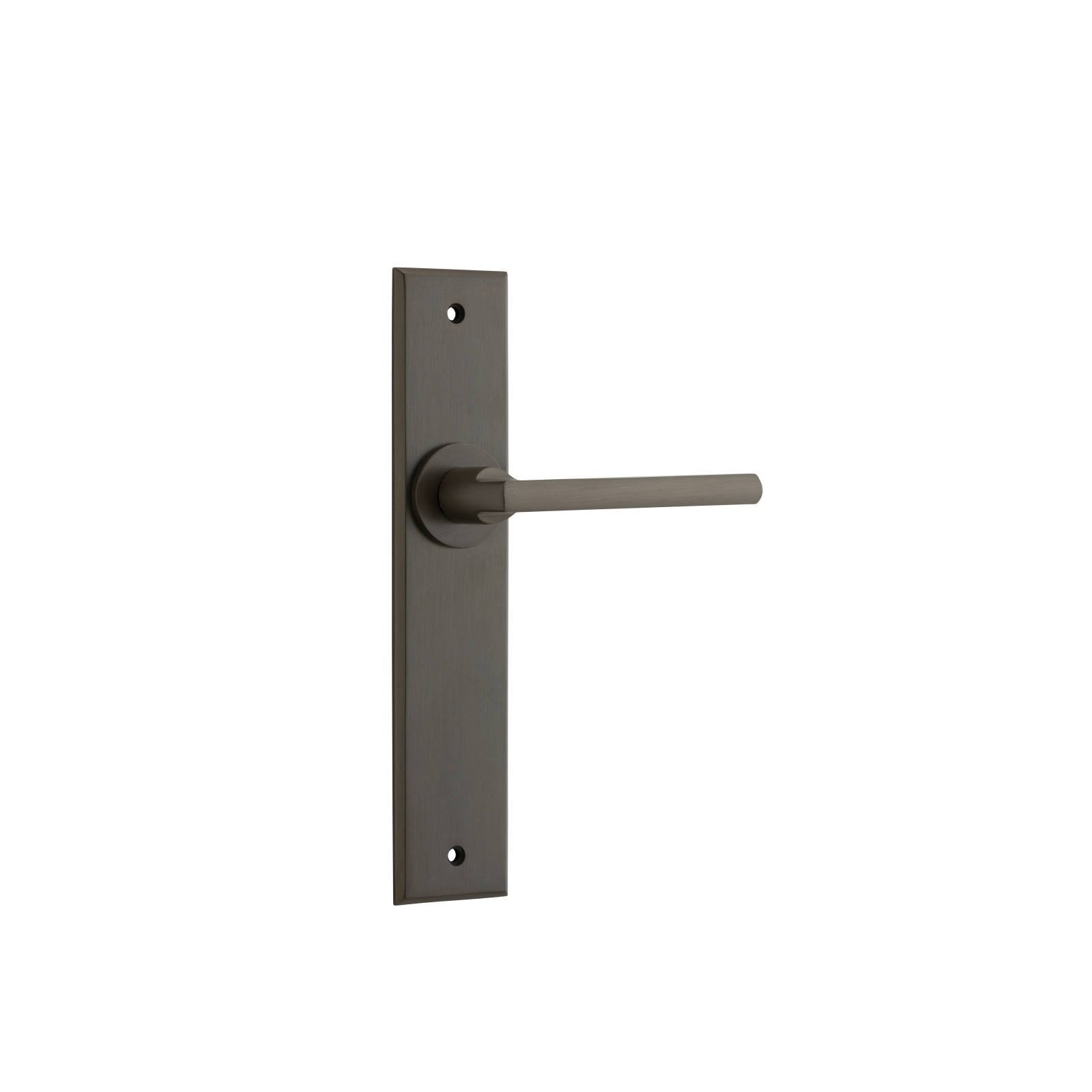 Baltimore Lever Signature Brass Chamfered Backplate