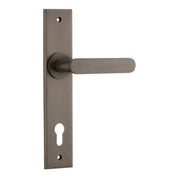 Bronte Lever Signature Brass Chamfered Backplate