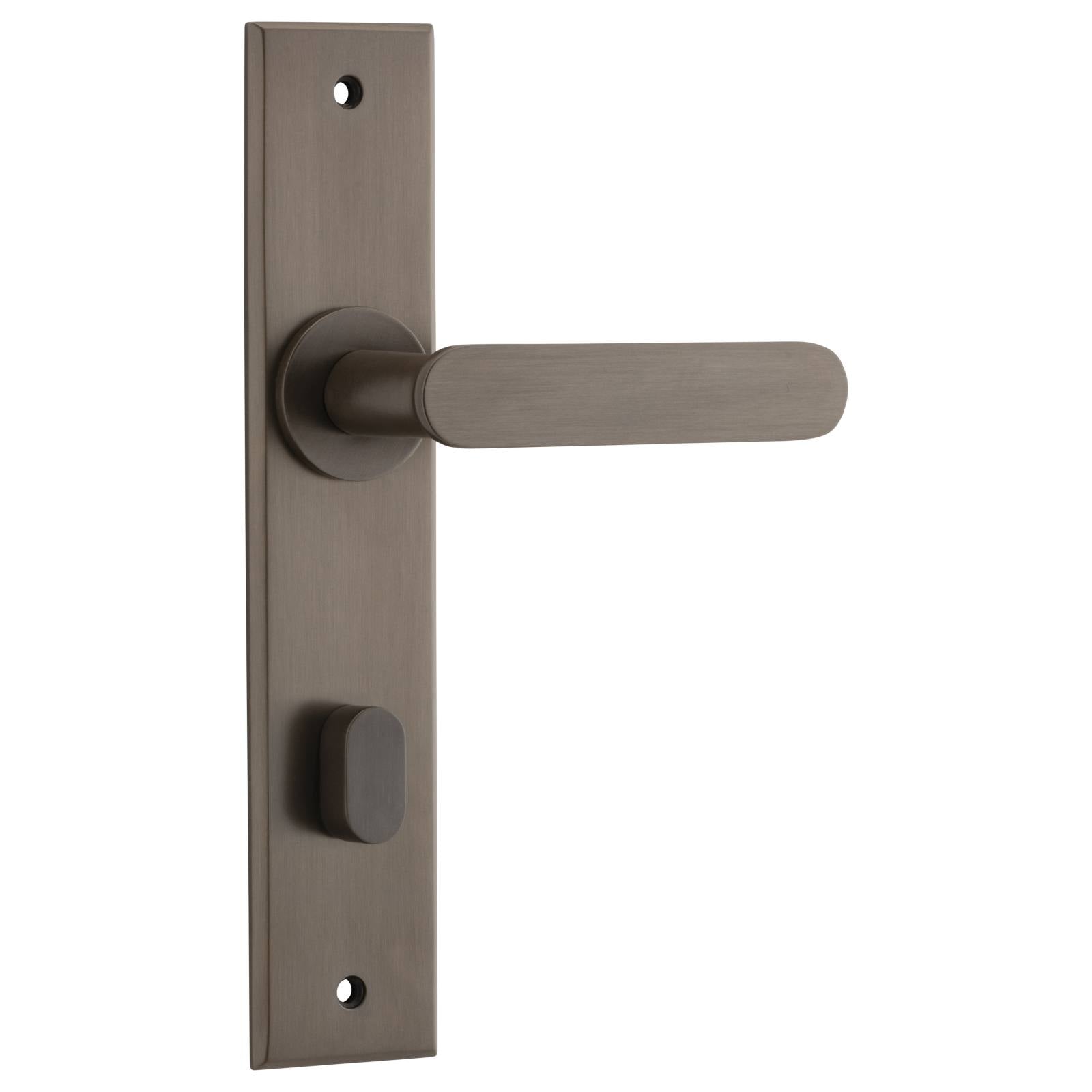 Bronte Lever Signature Brass Chamfered Backplate