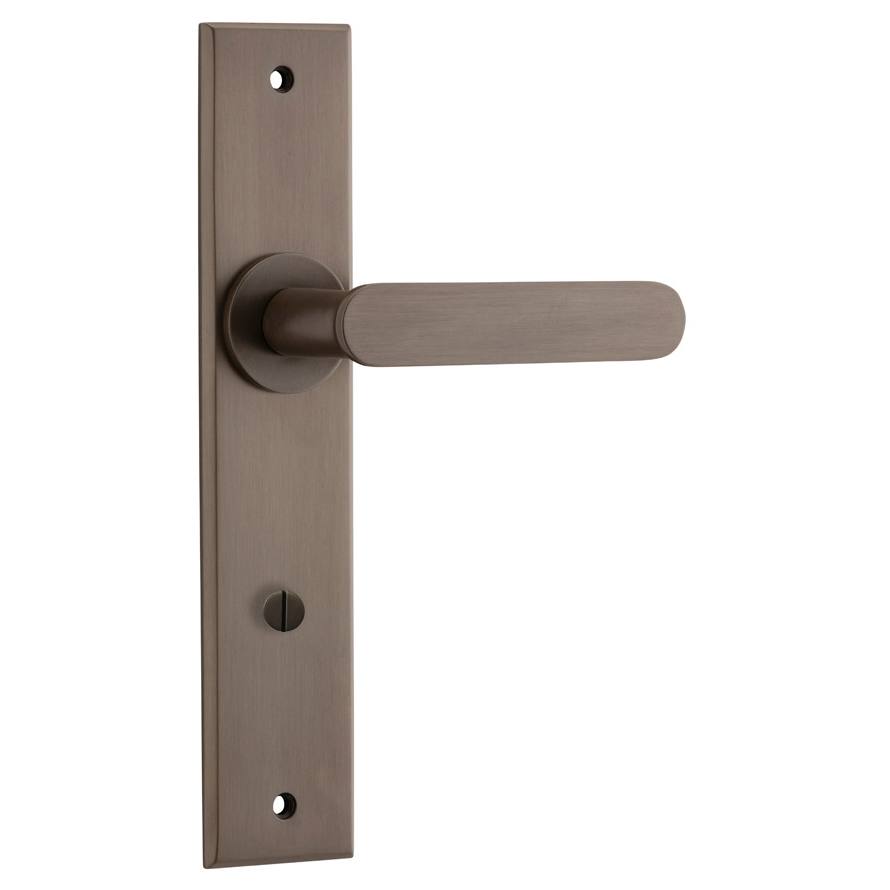 Bronte Lever Signature Brass Chamfered Backplate