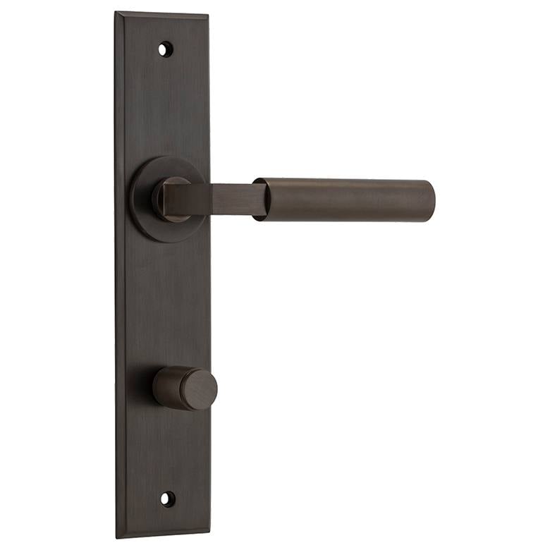 Berlin Lever Signature Brass Chamfered Backplate