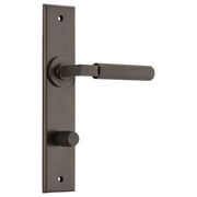 Brunswick Lever Signature Brass Chamfered Backplate