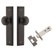 Paddington Knob Stepped Backplate Passage Kit Signature Brass