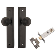 Guildford Knob Stepped Backplate Passage Kit Signature Brass