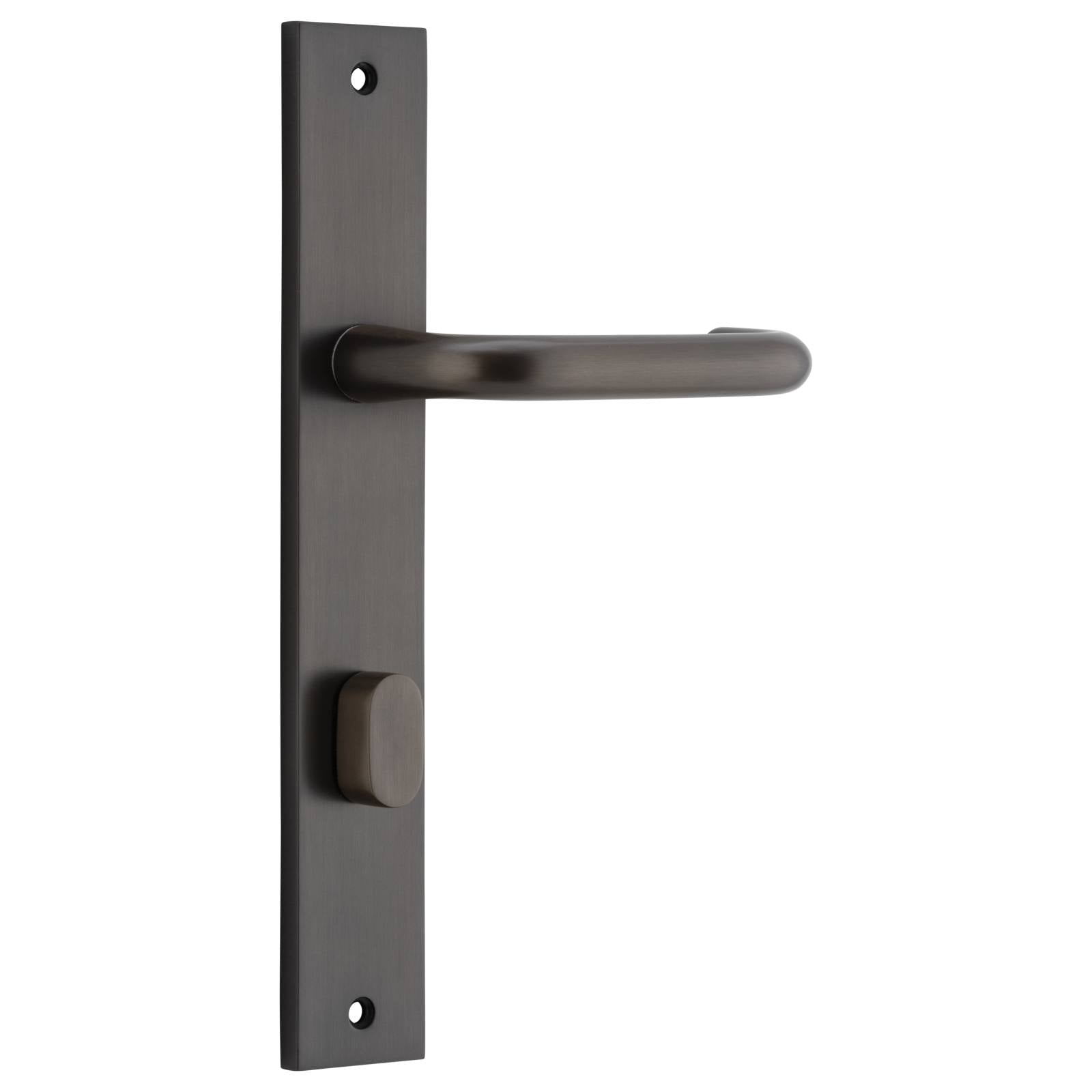 Oslo Lever Rectangular Backplate Signature Brass