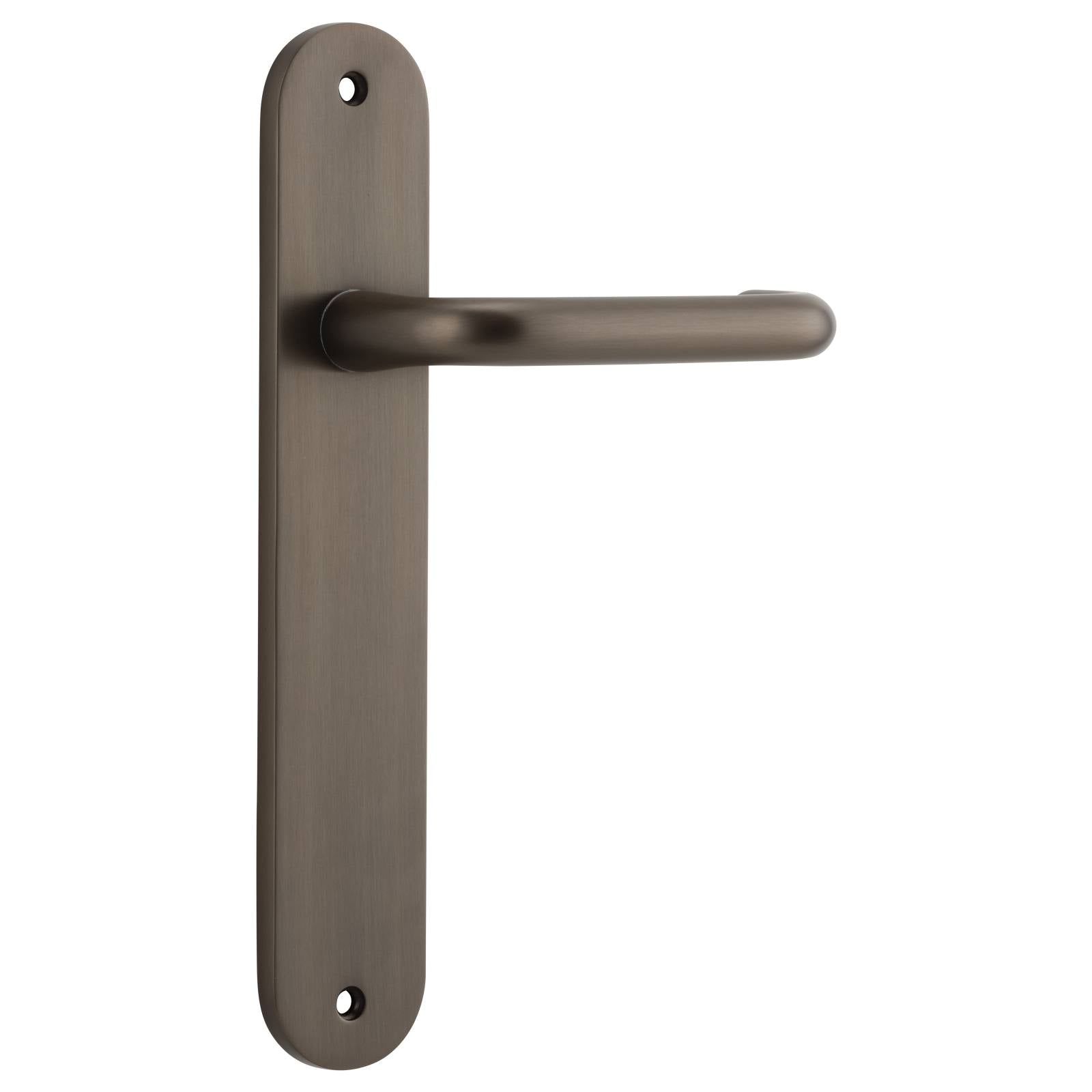 Oslo Lever Oval Backplate Signature Brass