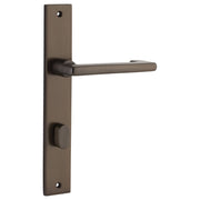 Baltimore Return Lever Rectangular Backplate Signature Brass