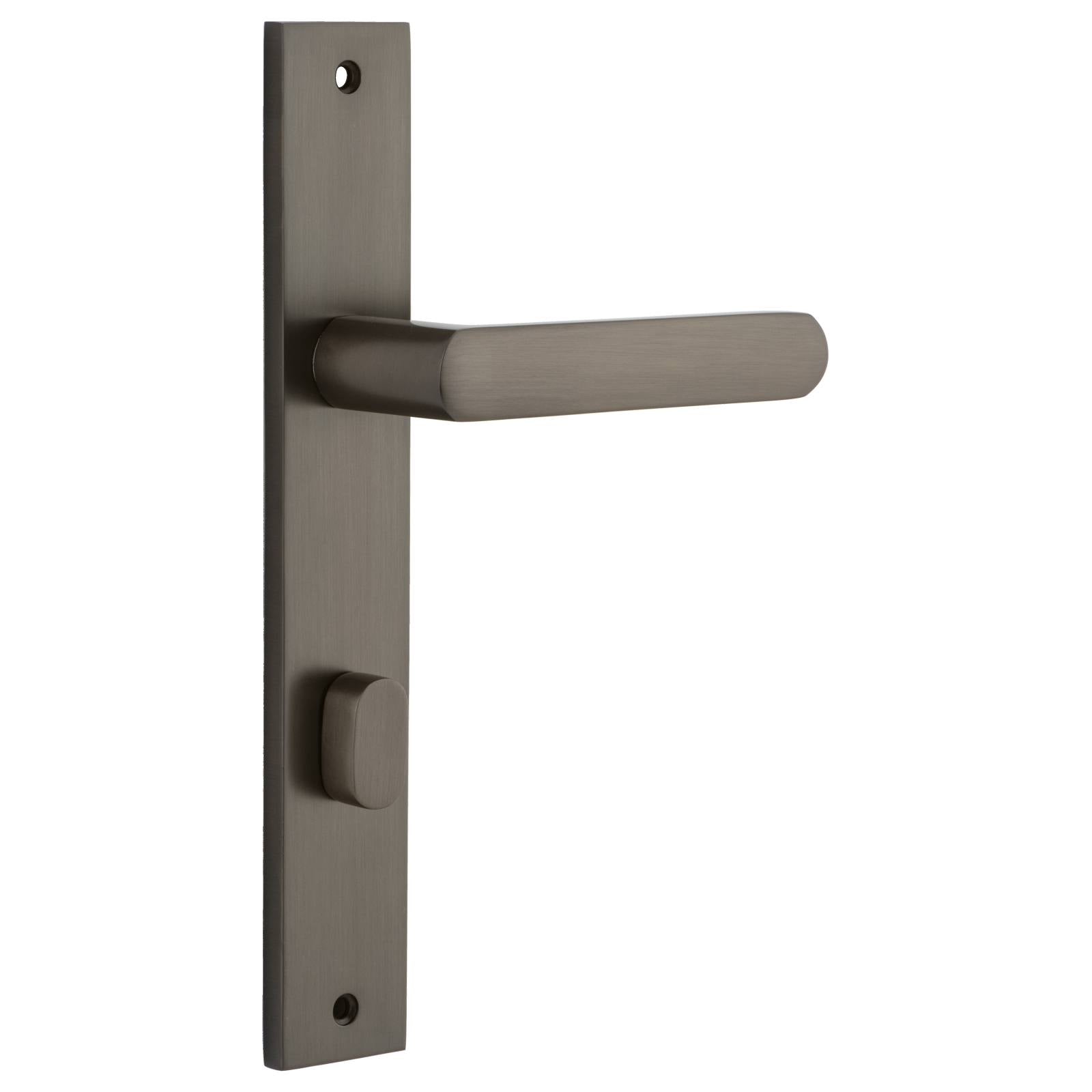 Osaka Lever Rectangular Backplate Signature Brass