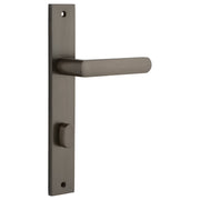 Osaka Lever Rectangular Backplate Signature Brass