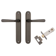 Copenhagen Lever Oval Backplate Passage Kit Signature Brass