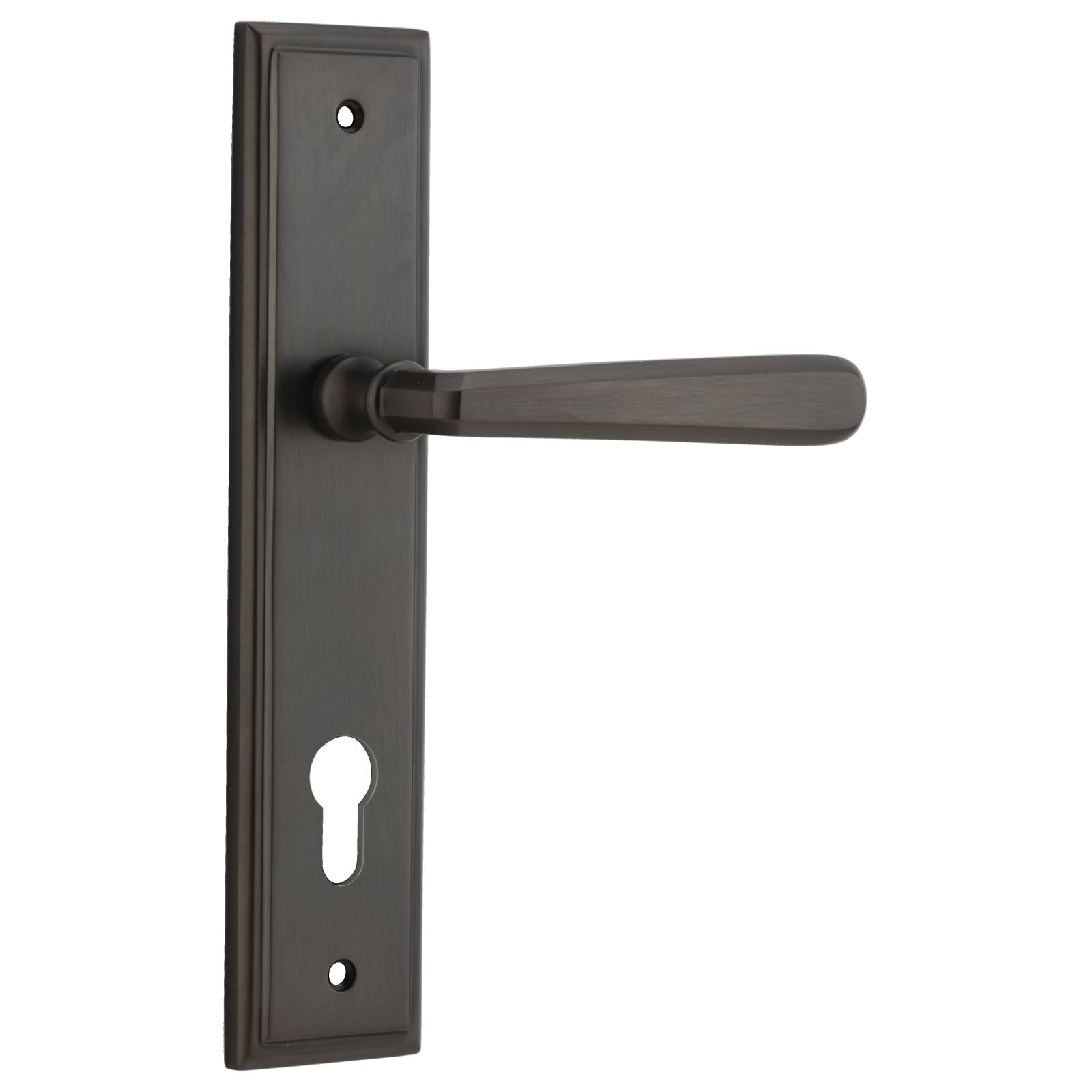 Copenhagen Lever Stepped Backplate Signature Brass