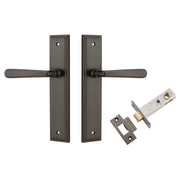 Copenhagen Lever Signature Brass Stepped Backplate Passage Kit