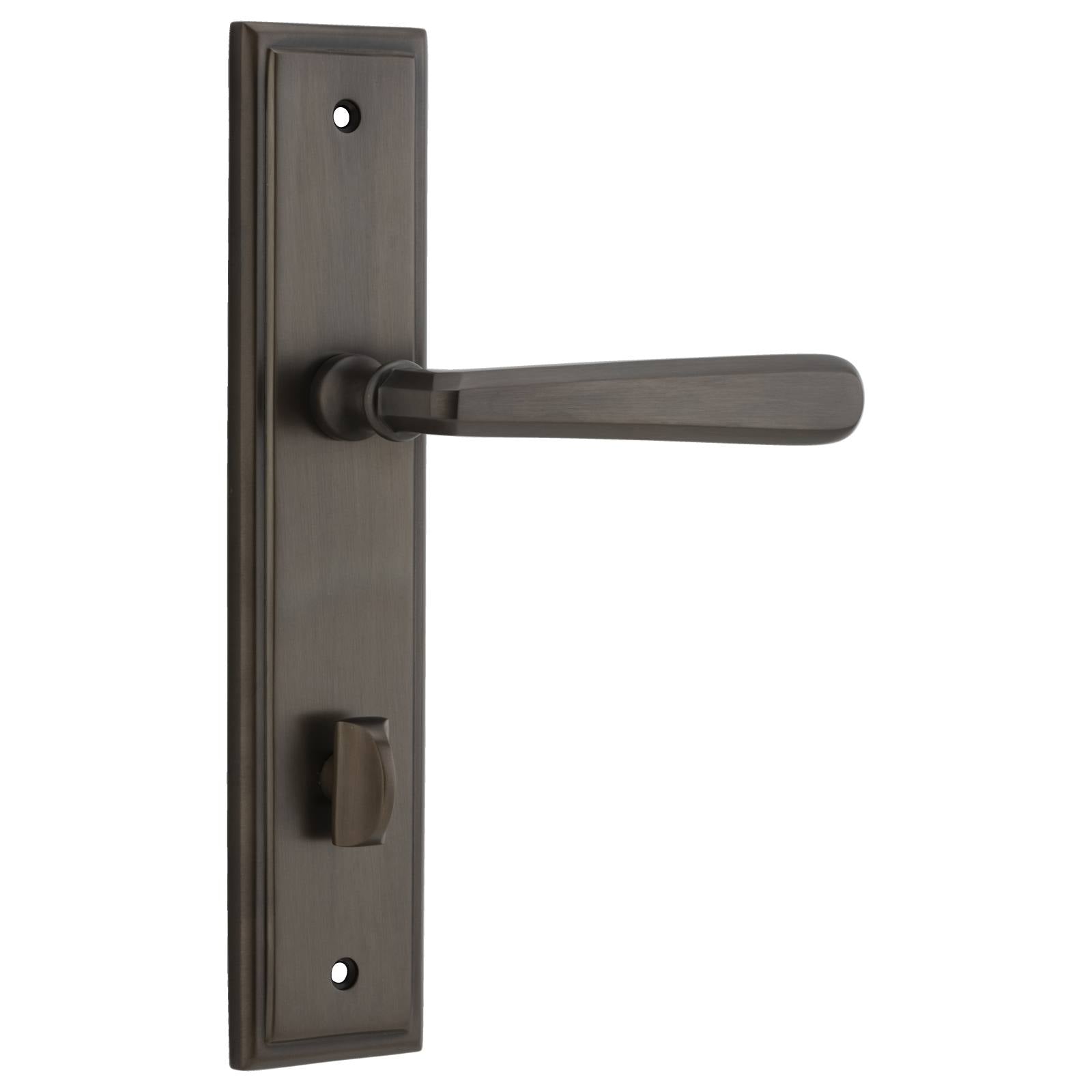 Copenhagen Lever Stepped Backplate Signature Brass