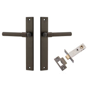 Helsinki Lever Rectangular Backplate Passage Kit Signature Brass