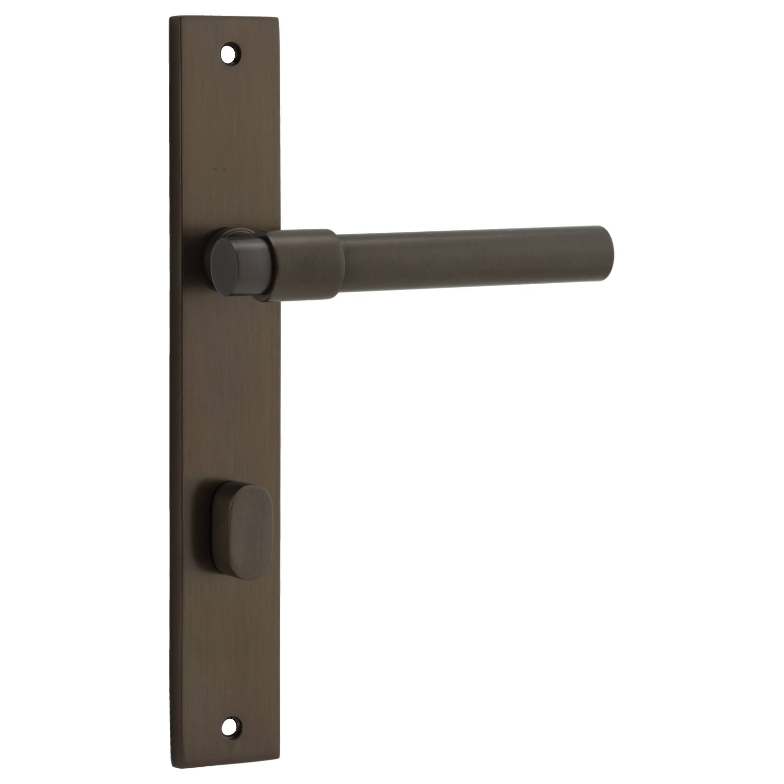 Helsinki Lever Rectangular Backplate Signature Brass