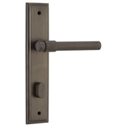 Helsinki Lever Stepped Backplate Signature Brass