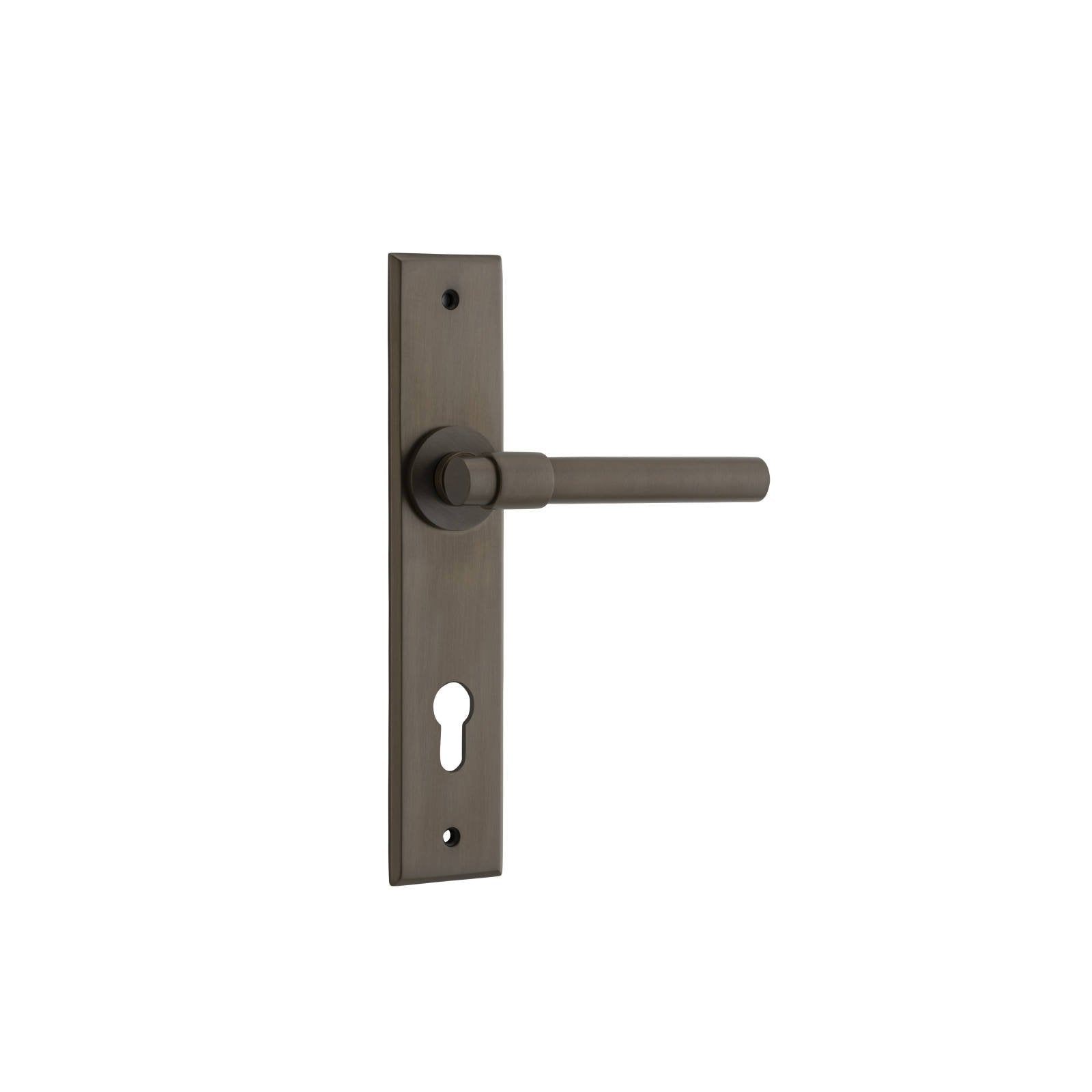 Helsinki Lever Signature Brass Chamfered Backplate
