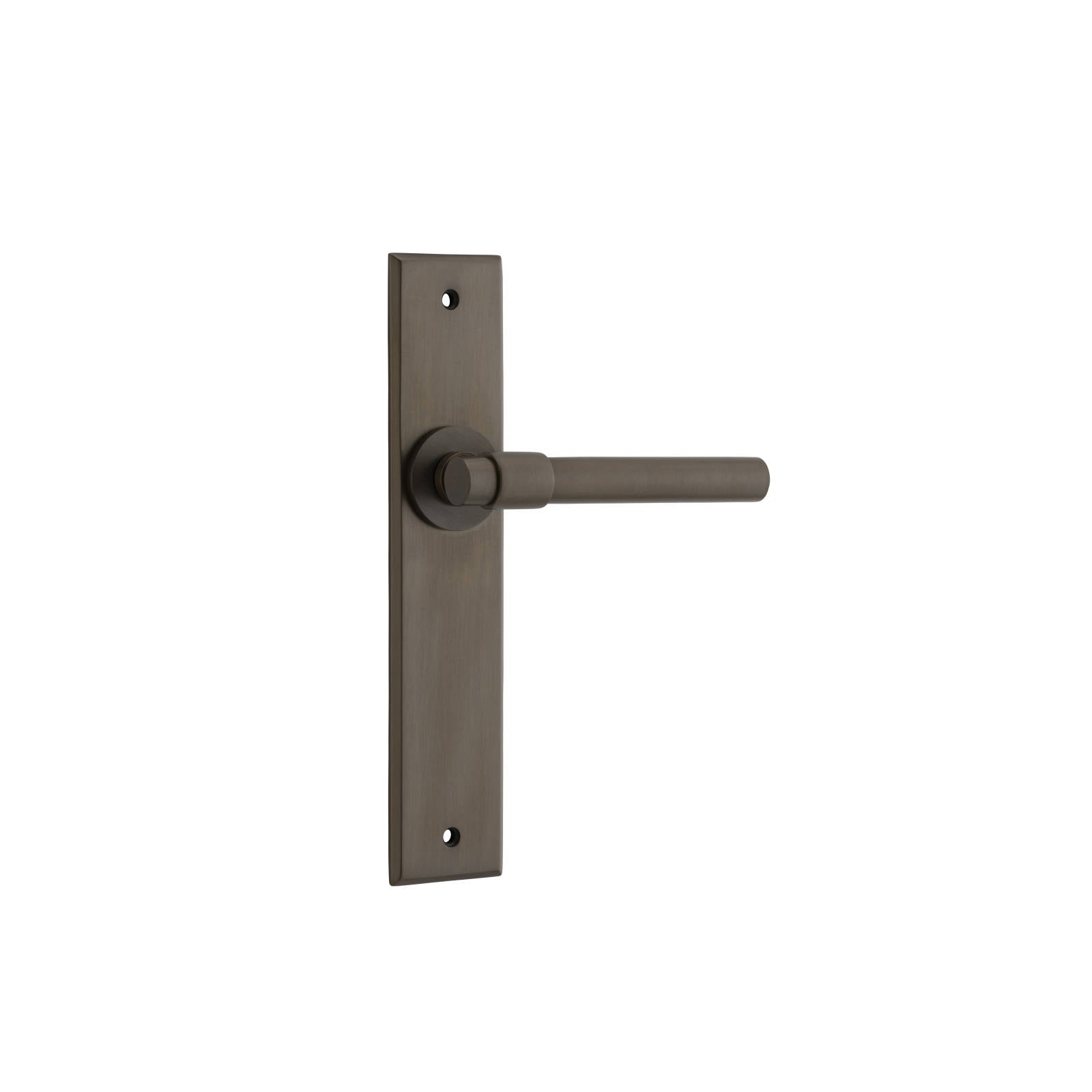 Helsinki Lever Signature Brass Chamfered Backplate