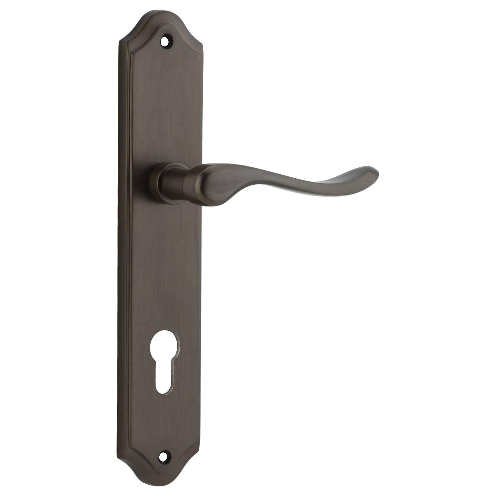 Stirling Lever Shouldered Backplate Signature Brass