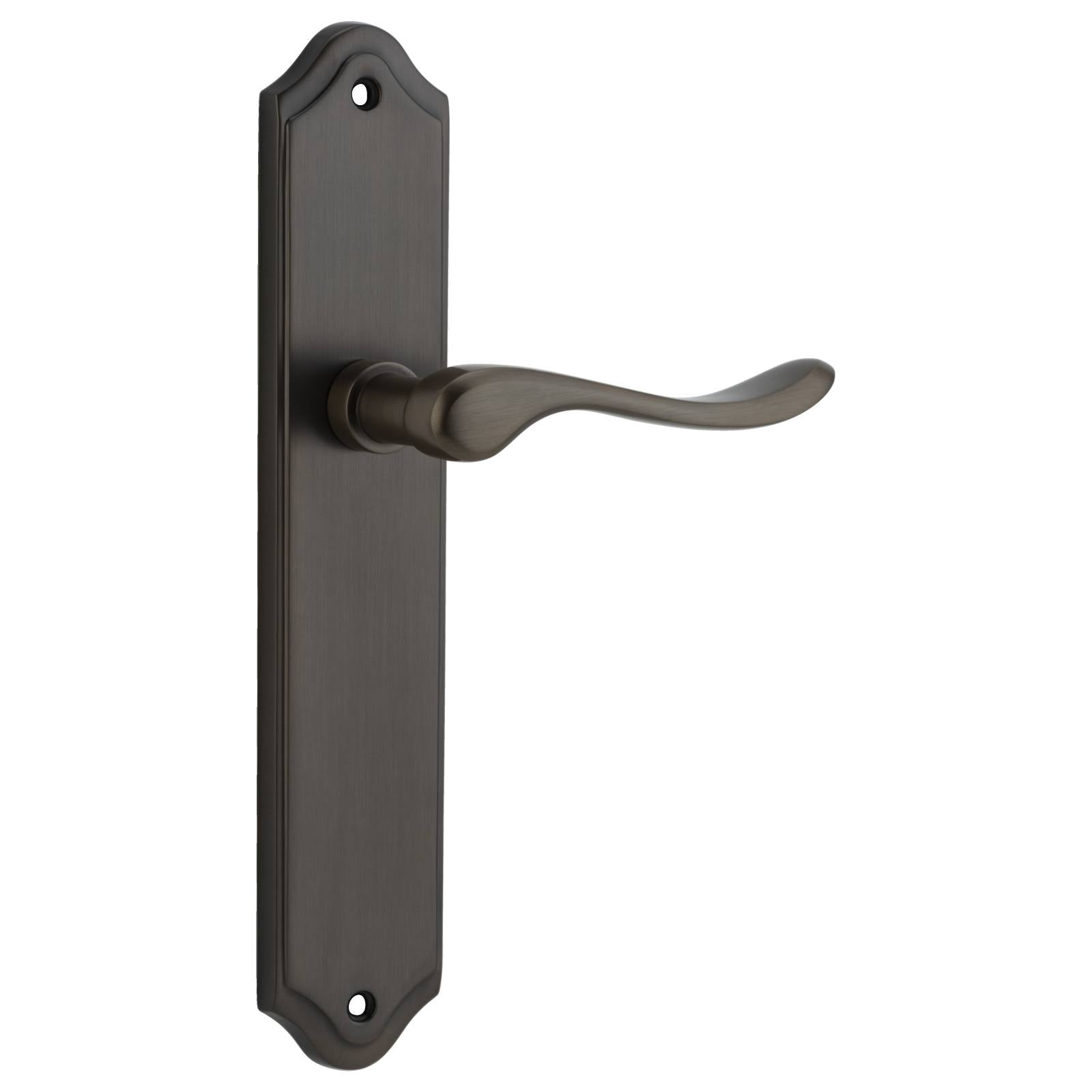 Stirling Lever Shouldered Backplate Signature Brass