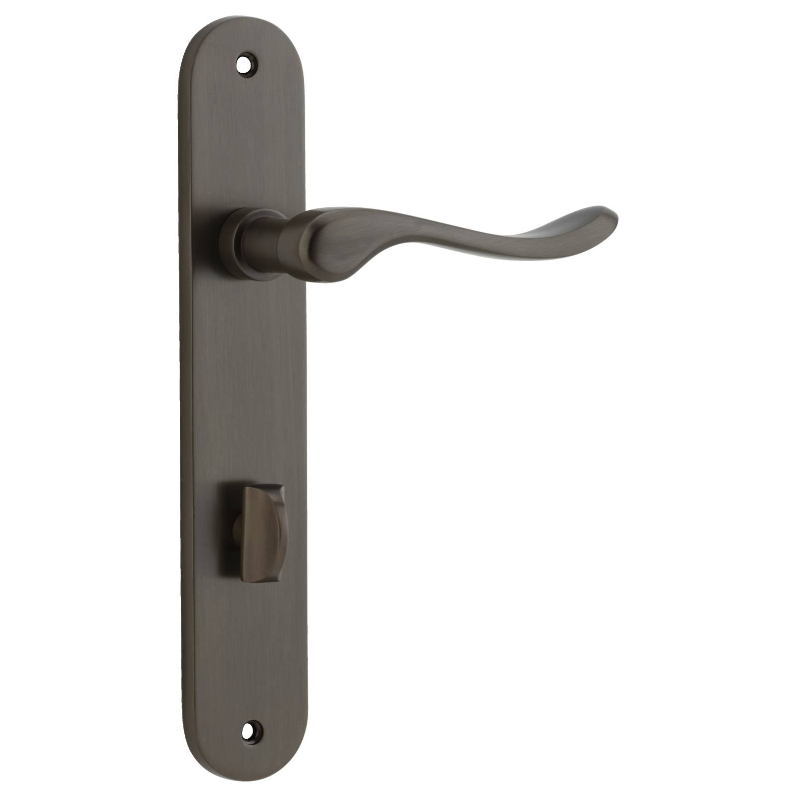 Stirling Lever Oval Backplate Signature Brass