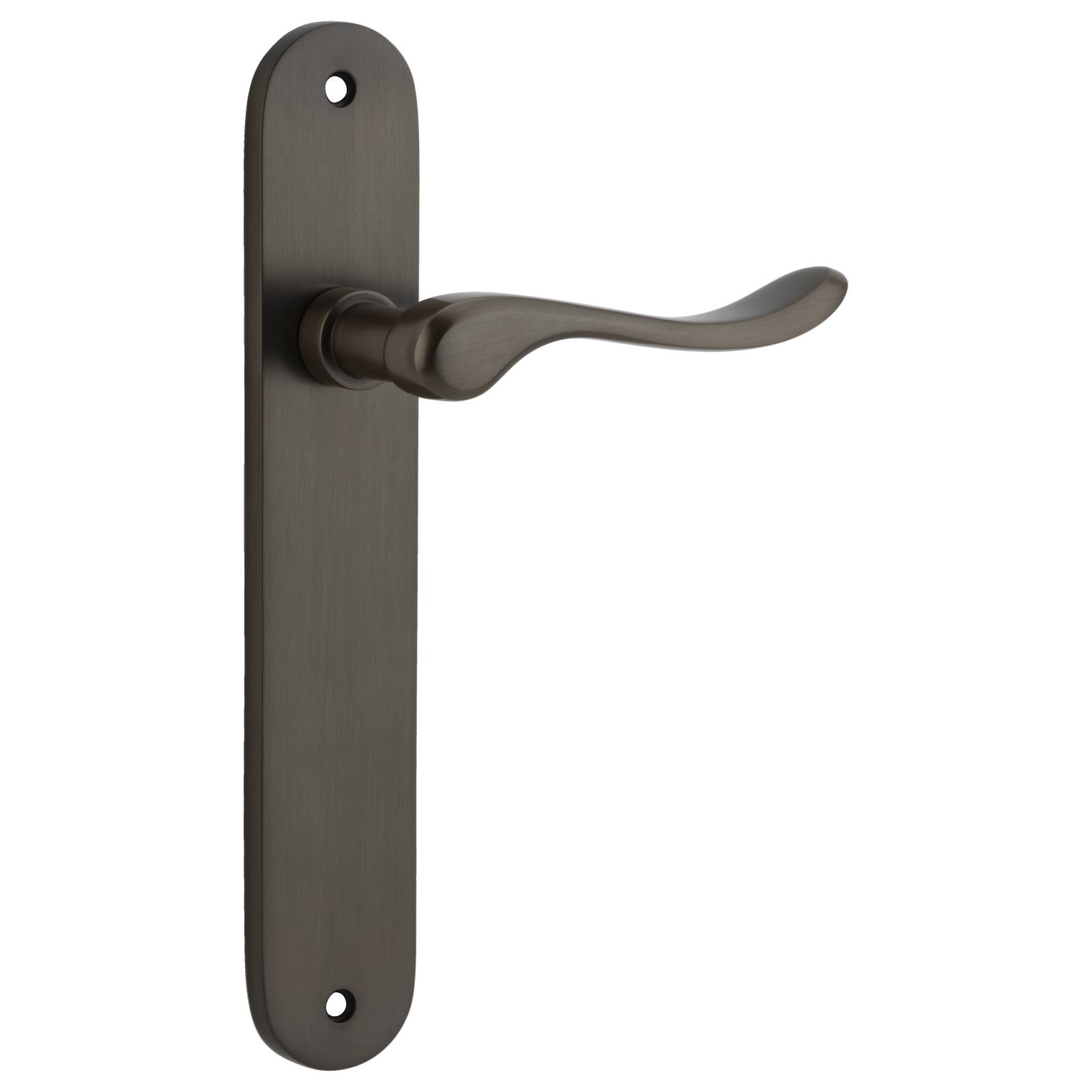 Stirling Lever Oval Backplate Signature Brass