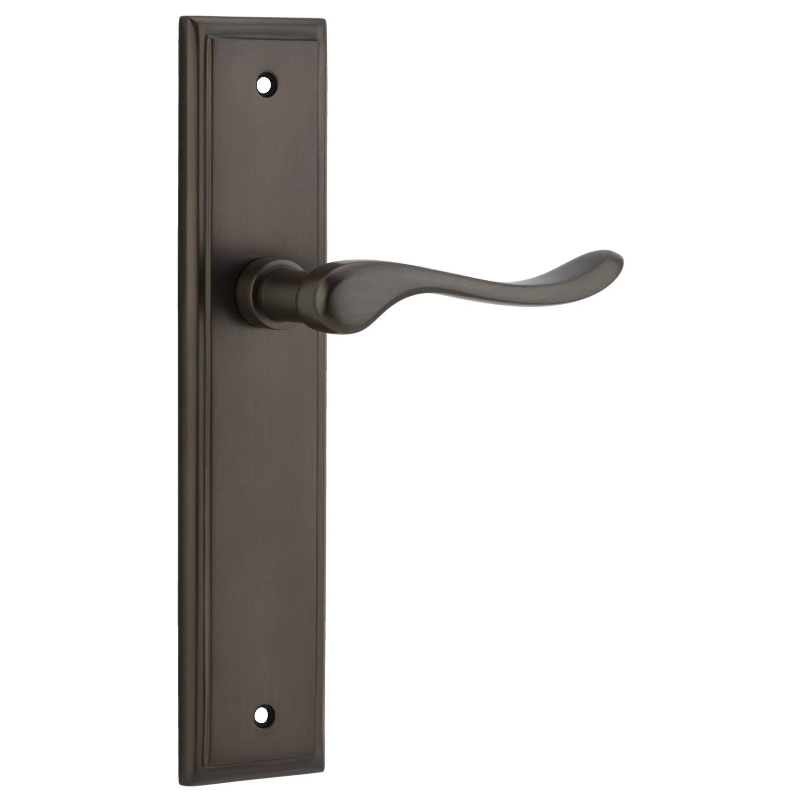 Stirling Lever Stepped Backplate Signature Brass