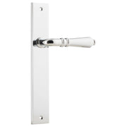 Sarlat Rectangular Lever Latch Set, Chrome