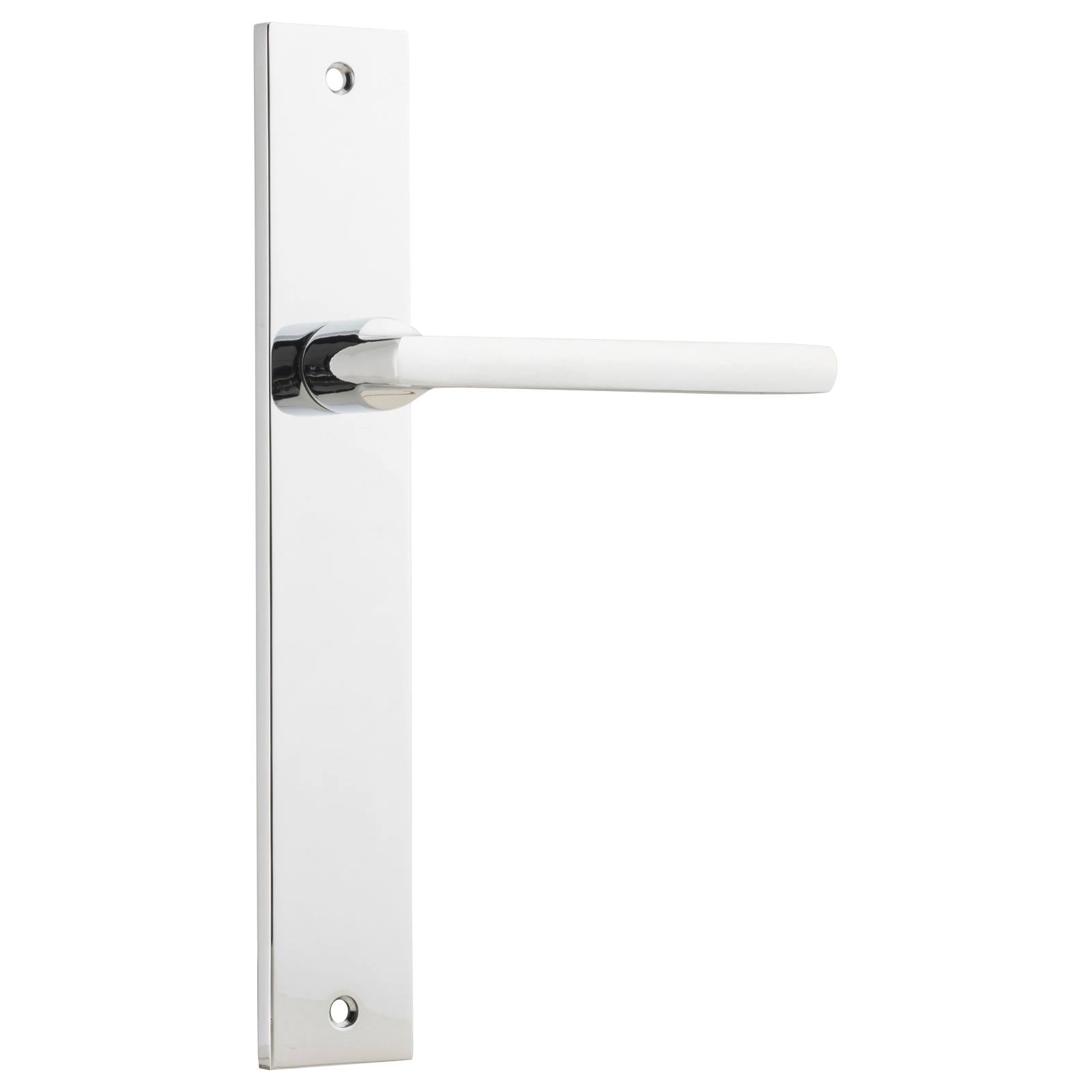 Baltimore Rectangular Lever Latch Set, Chrome
