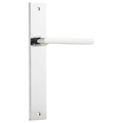 Baltimore Rectangular Lever Latch Set, Chrome