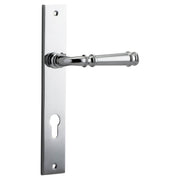 Verona Lever Rectangular Backplate Polished Chrome