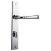 Verona Lever Rectangular Backplate Polished Chrome