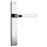 Annecy Lever Rectangular Backplate Polished Chrome