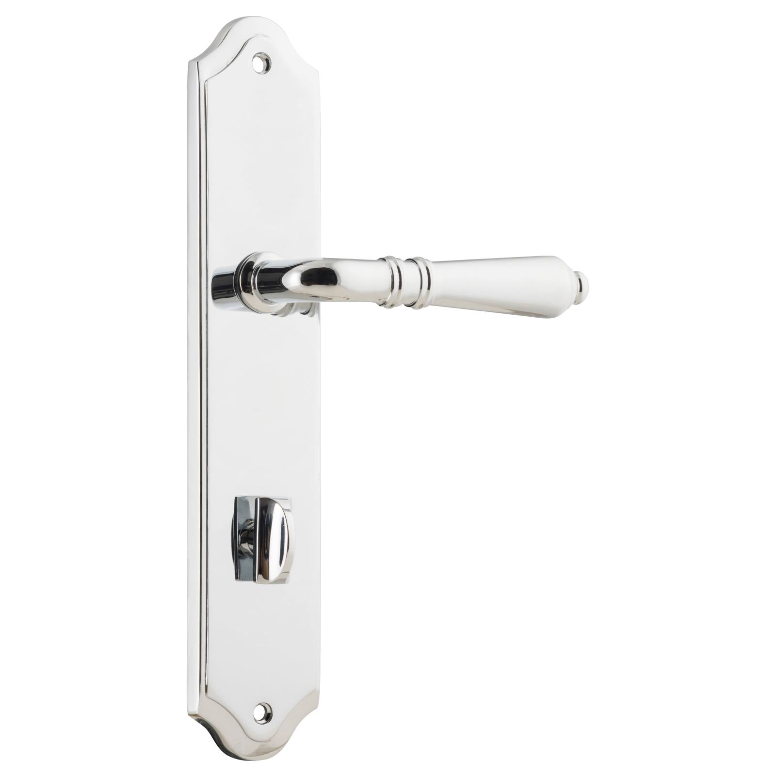 Sarlat Shouldered 85mm Privacy Lever Set, Chrome