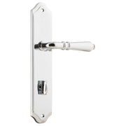 Sarlat Shouldered 85mm Privacy Lever Set, Chrome